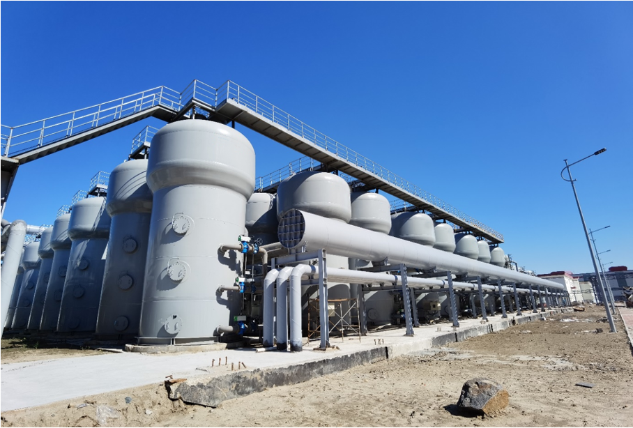 承压一体化水处理系统现场整体布置